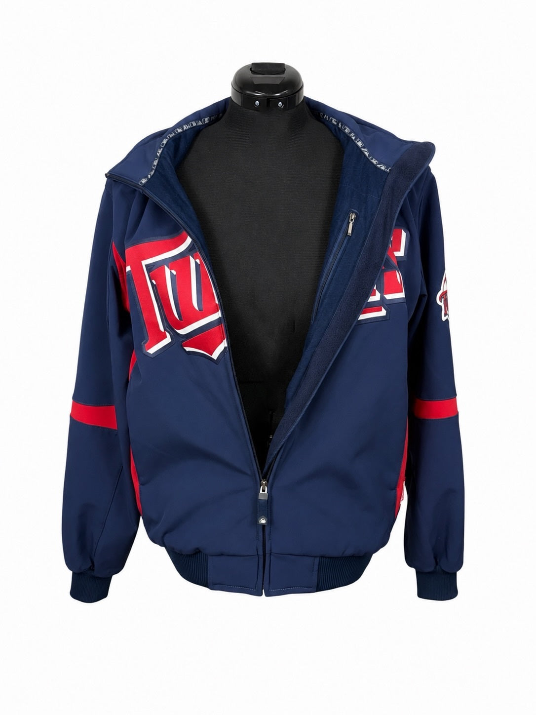 Majestic Authentic Collection Navy Blue Minnesota Twins Bomber Jacket (M)