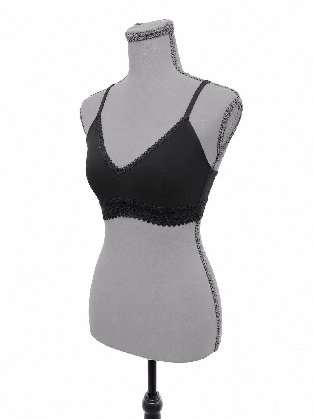 Auden Black Lace Lined Mesh (S)