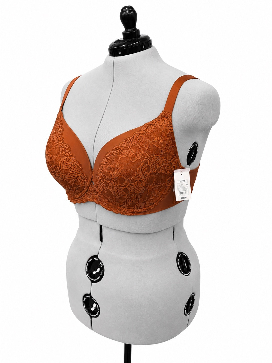Auden Burnt Orange Lightly Lined Balconette Underwire Bra 40DDD
