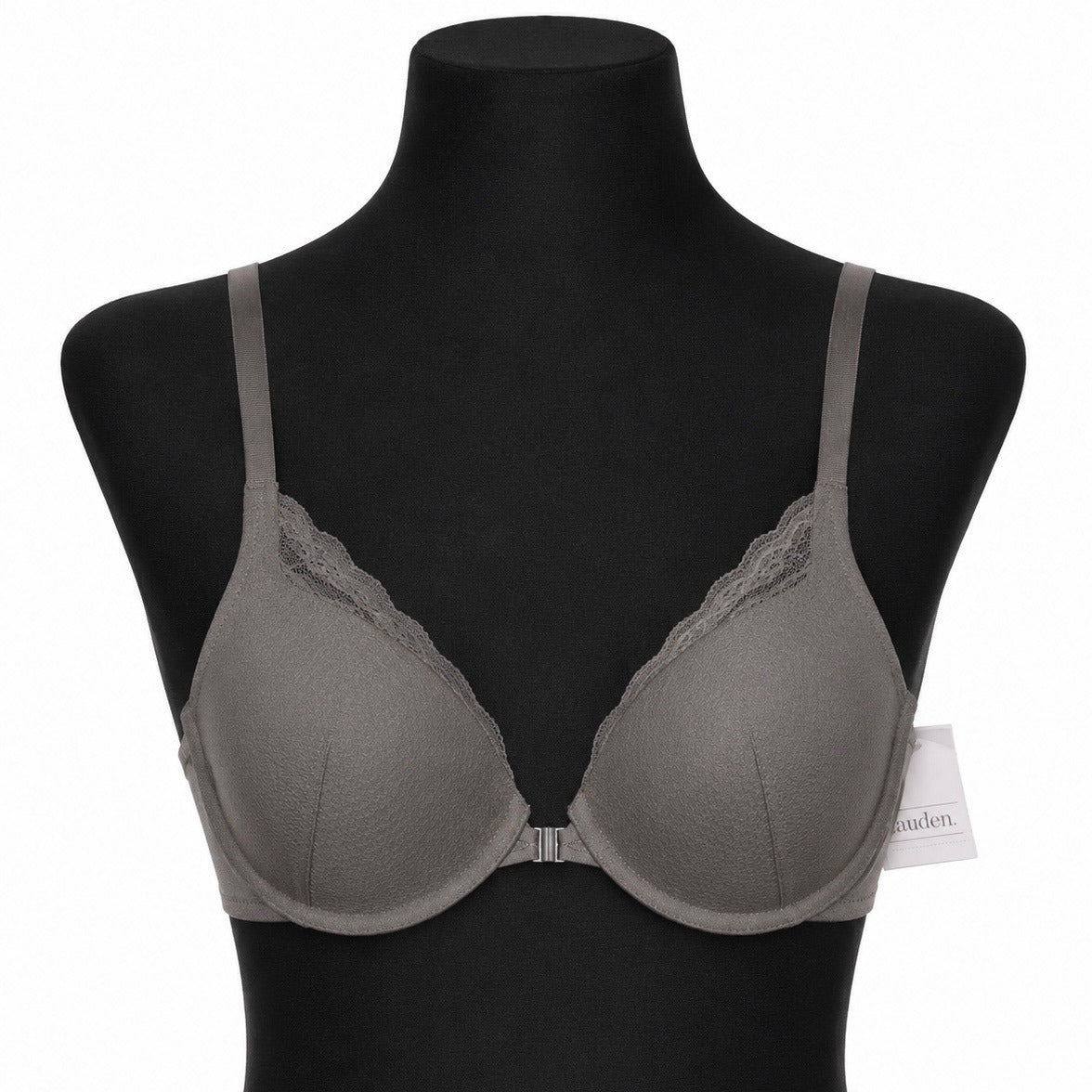 Auden Gray Lightly Lined Demi Coverage Racerback Bra (34D)