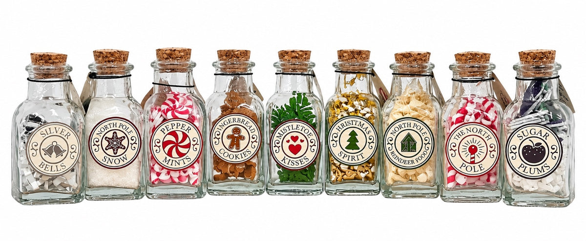 Decorative Holiday Vial Set (9 Count)