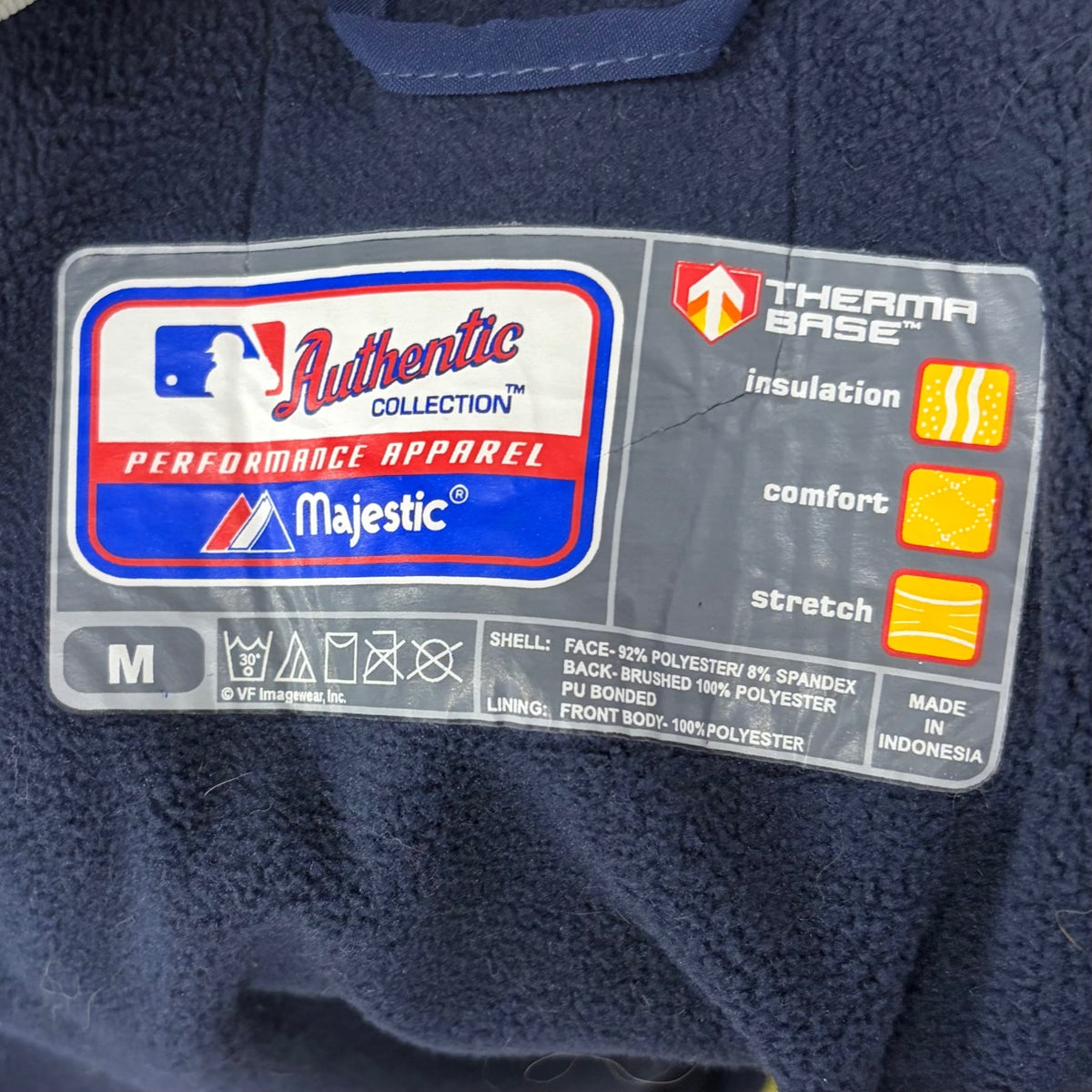 Majestic Authentic Collection Navy Blue Minnesota Twins Bomber Jacket (M)