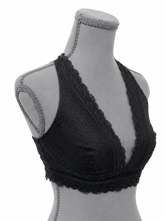 Auden Black Unlined Racerback Bralette  (S)