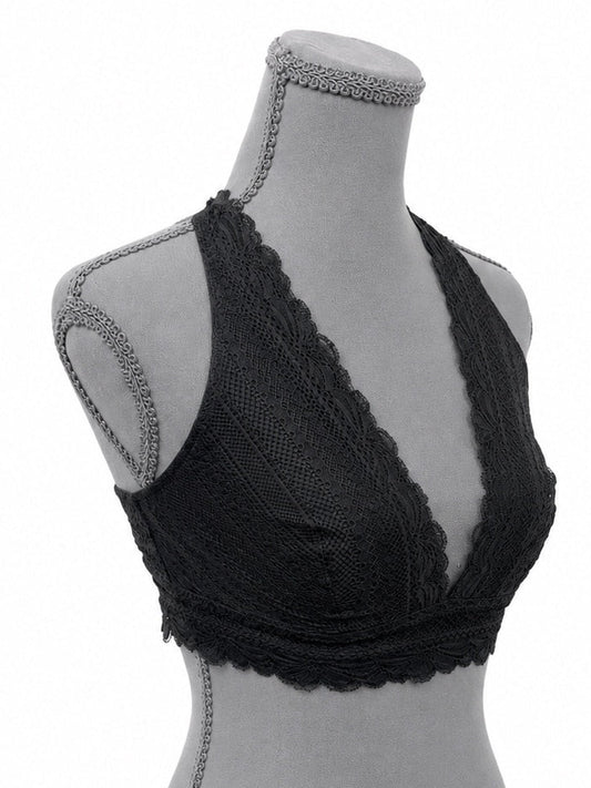 Auden Black Unlined Racerback Bralette  (S)