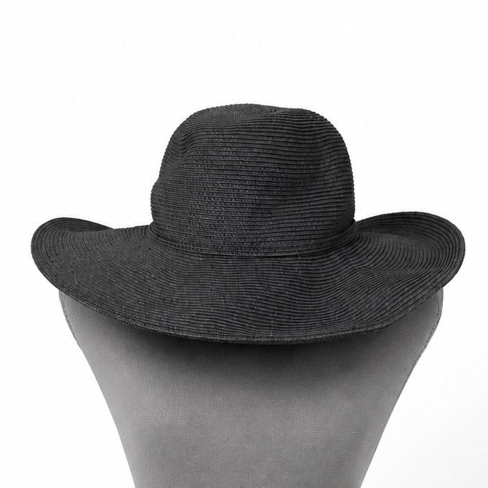 Black Braided Wide Rimmed Sunhat