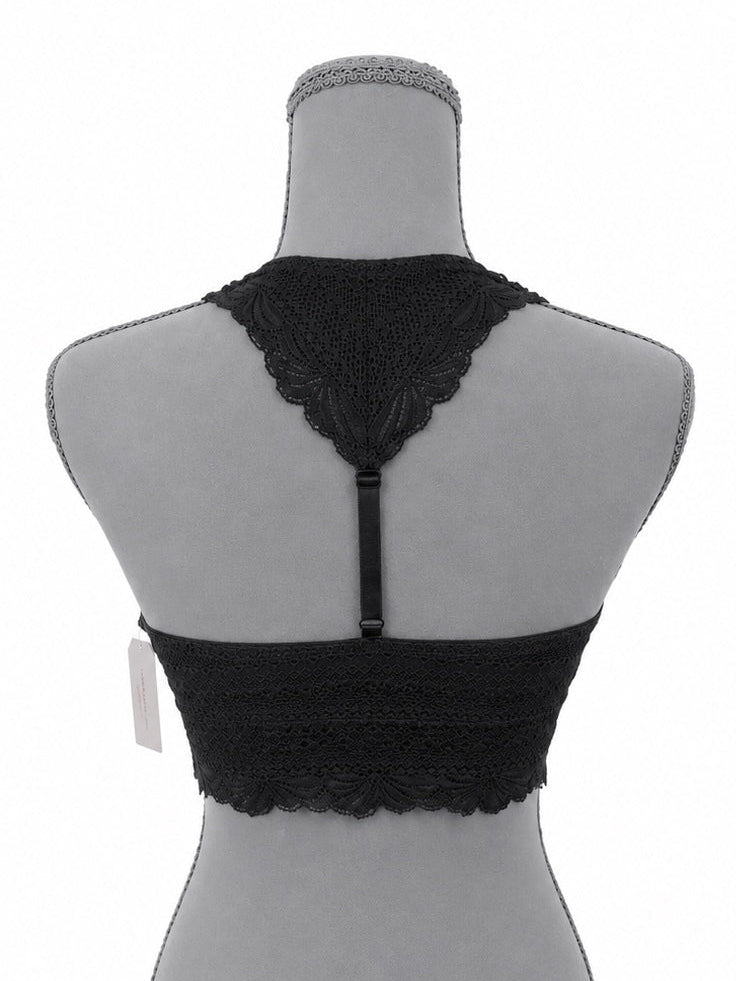 Auden Black Unlined Racerback Bralette  (S)