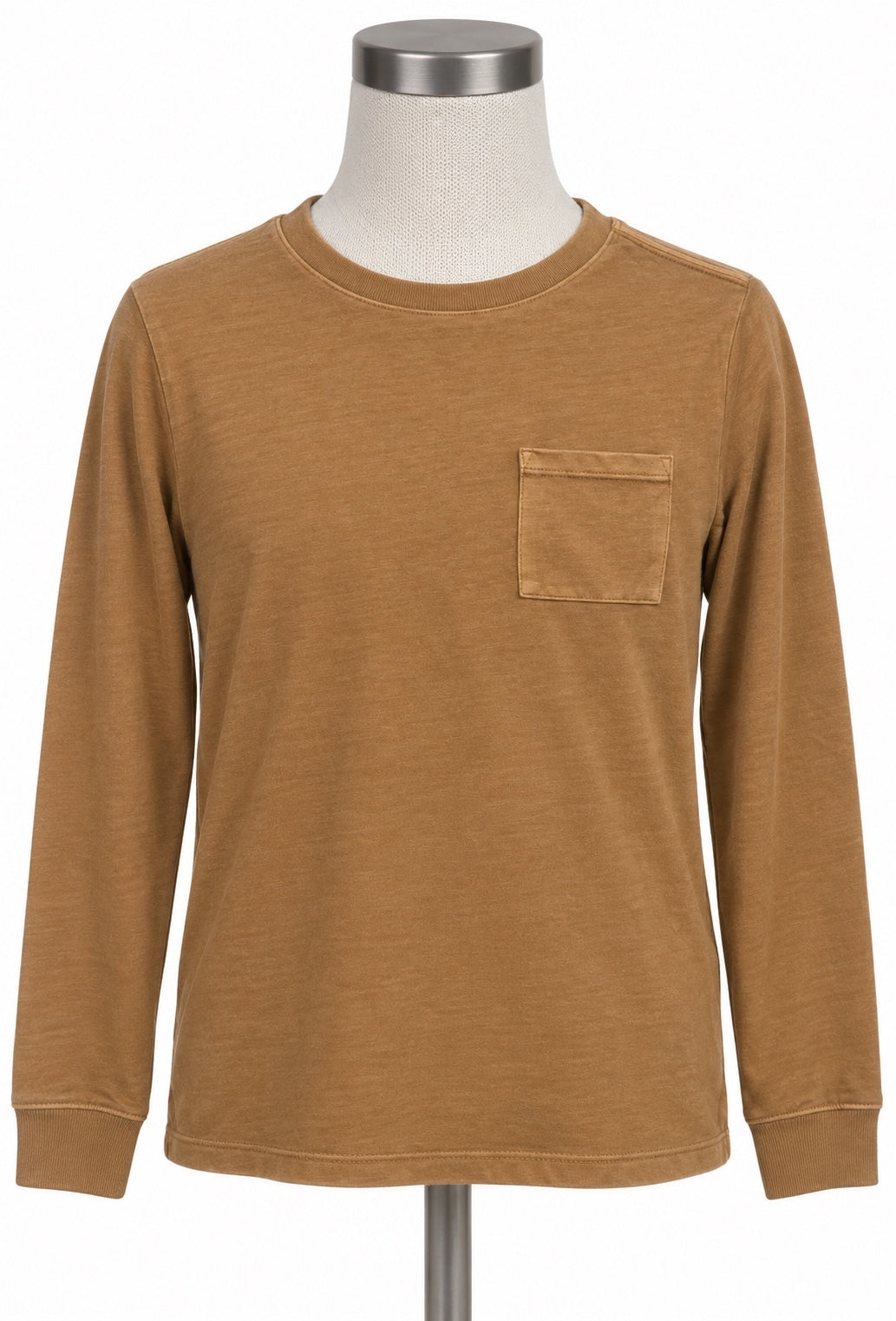 Cat & Jack Burnt Orange Long Sleeve Shirt with Front Pocket (M-8)