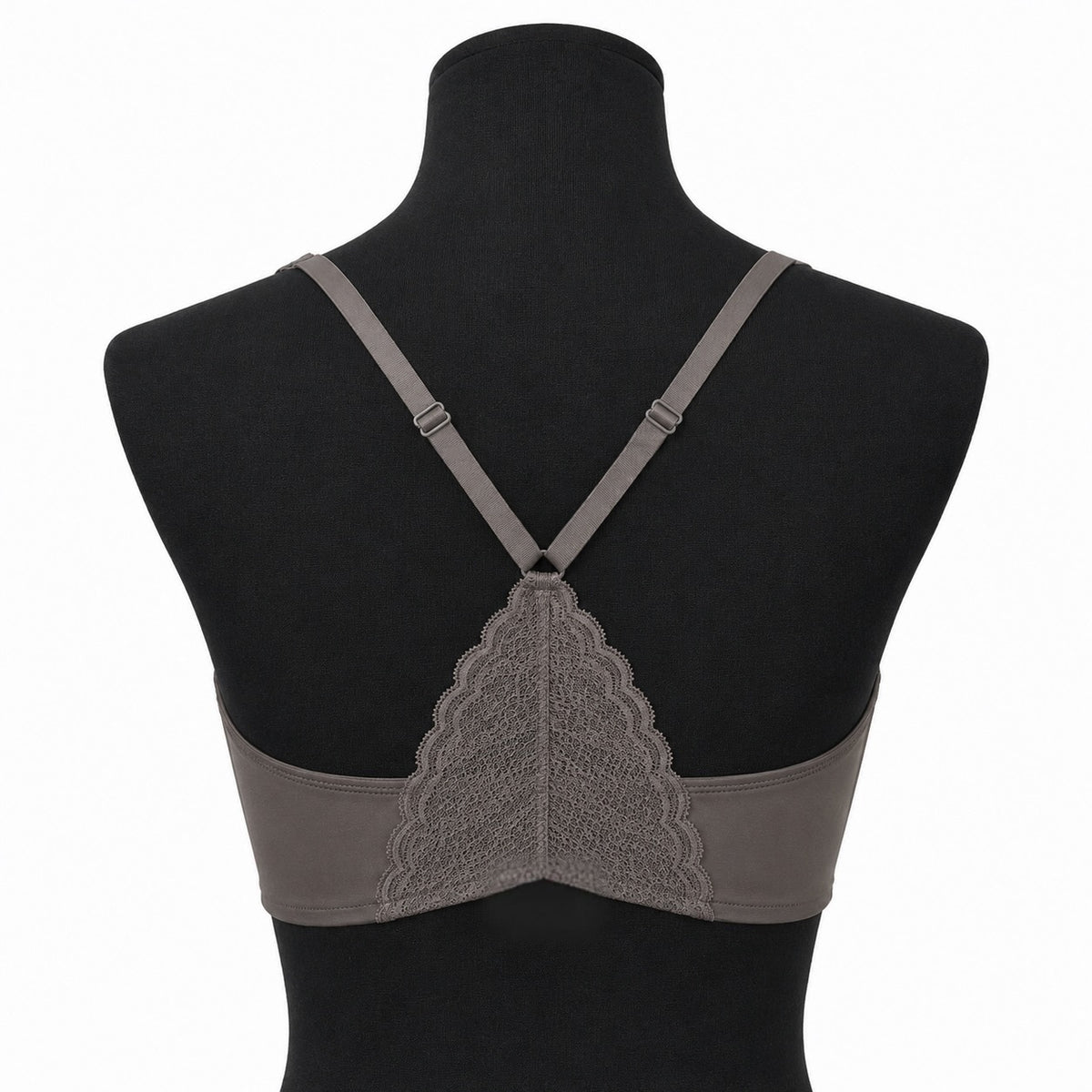 Auden Gray Lightly Lined Demi Coverage Racerback Bra (34DD)