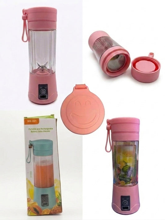 Juice Cup Portable & Rechargeable Battery Juice Blender MB-001 (Pink)