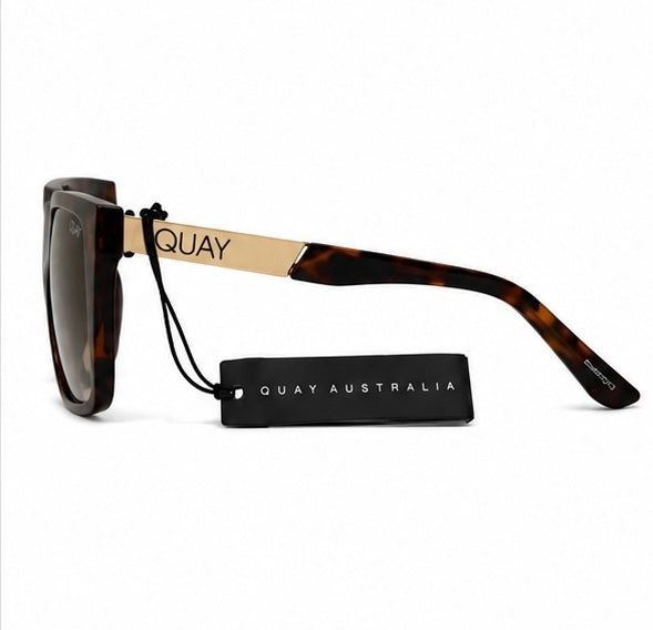 Quay Australia Tortoise & Rose Gold Incognito Sunglasses