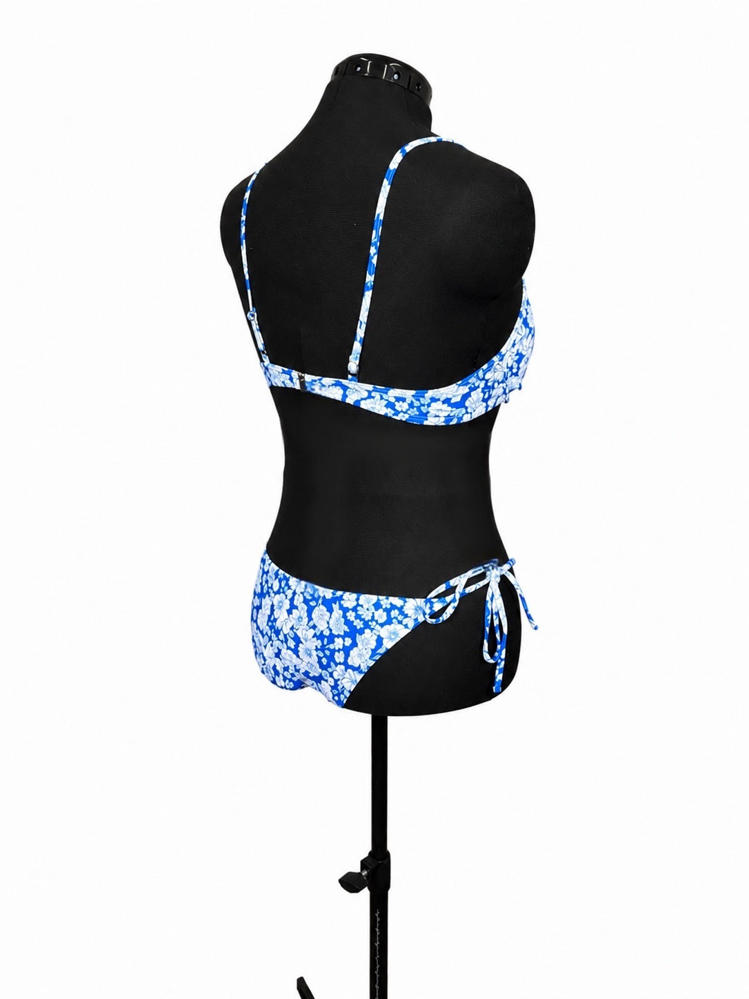 Blue & White Floral Bikini (L)