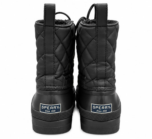 SPERRY Black Top-Sider Gosling Quilted Boots (W Size 9)