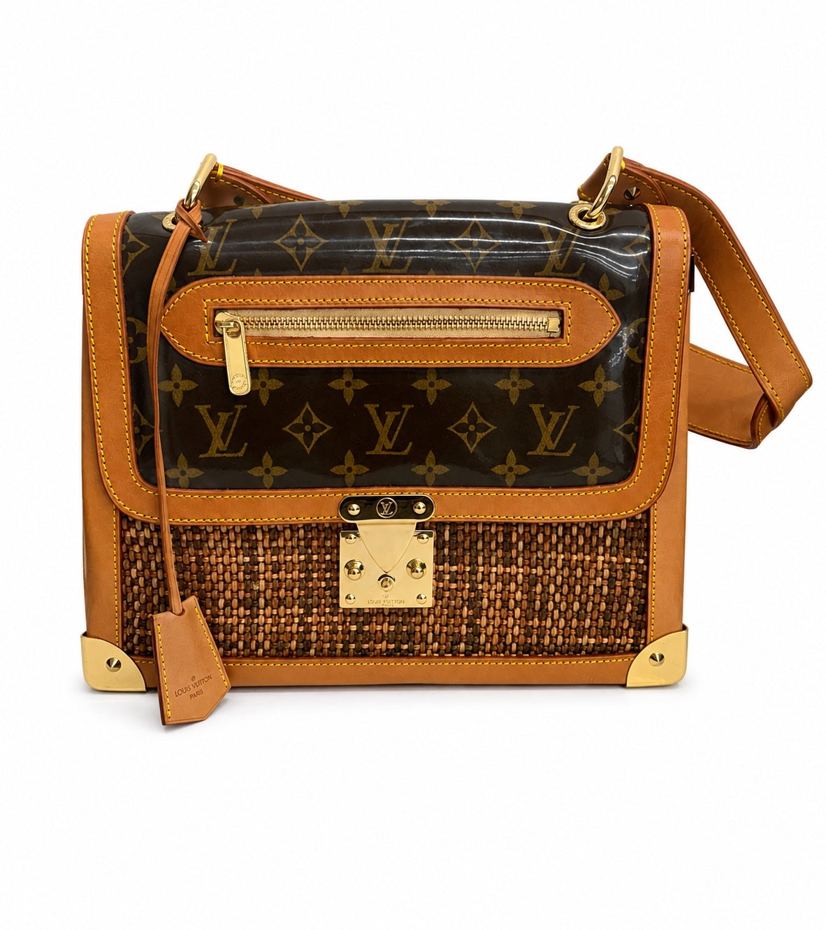 Louise Vuitton Monogram Tweedy Rabat Bag