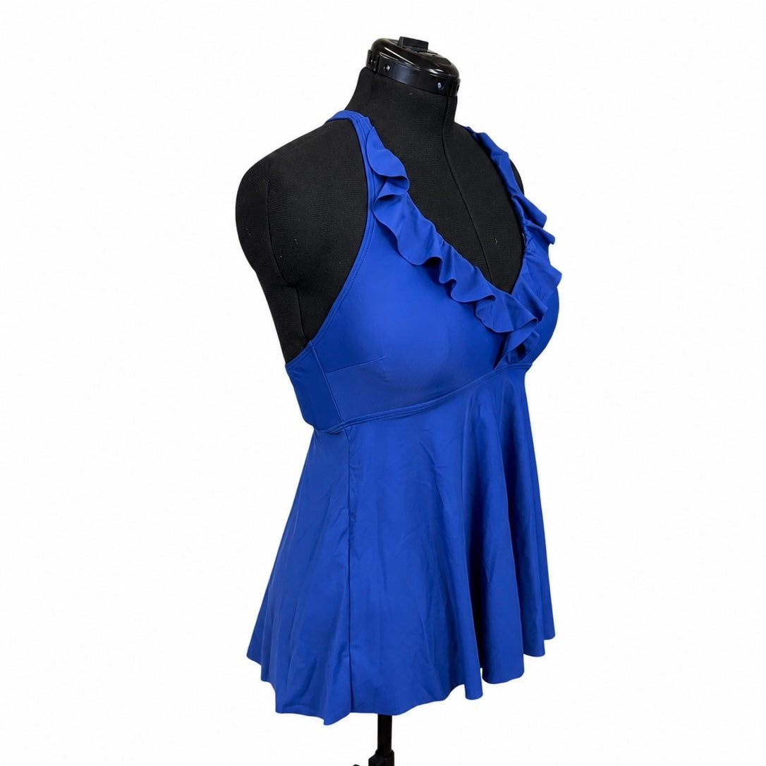B2PRITY Royal Blue Tankini Swim Suit Set (L)-2 Piece Set