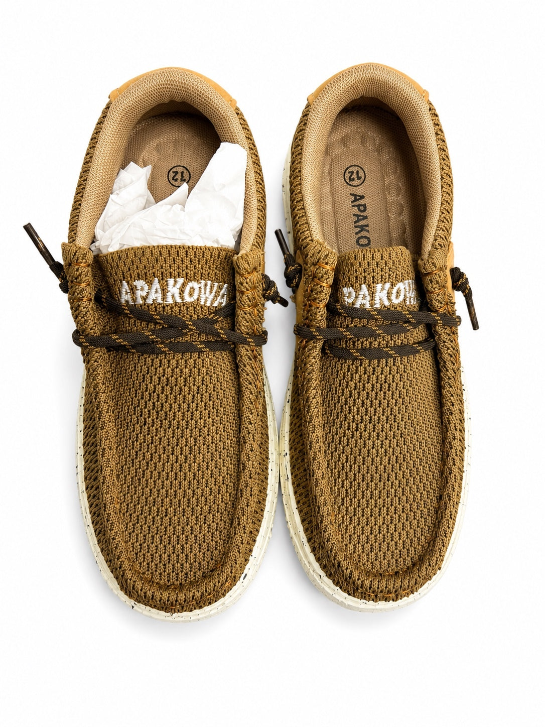 Apakowa Kids Brown Slip on Loafers (12 Kids)