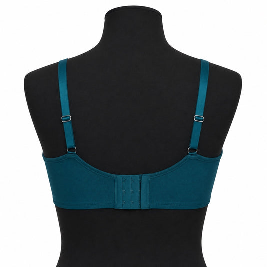 Auden Blue Lightly Lined Demi  Long Lined Bra  (32B)