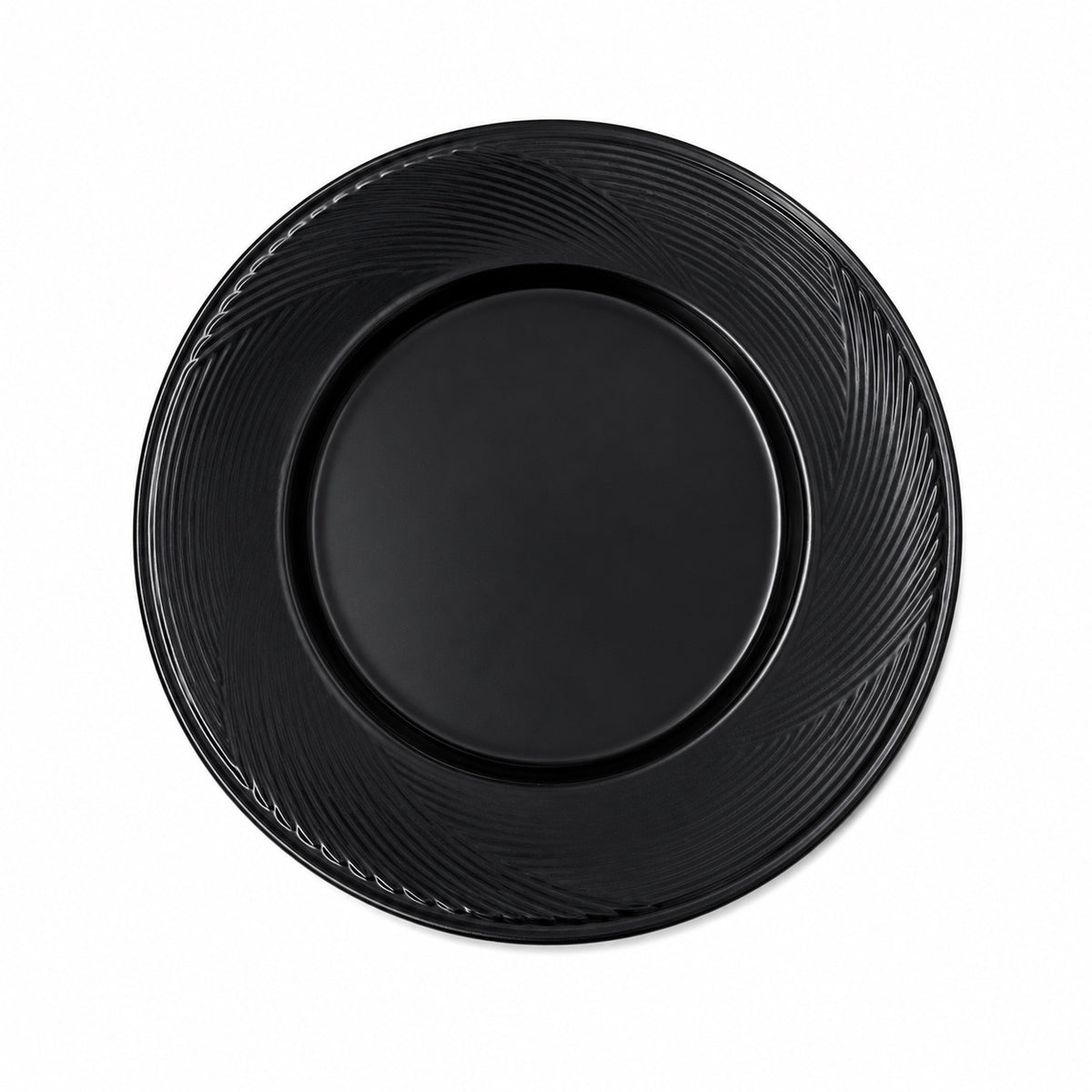 DANSK Midnight Black Large Dinner Plate