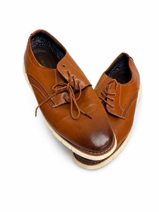 Bruno Marc Brown Dress Shoes (M 12)
