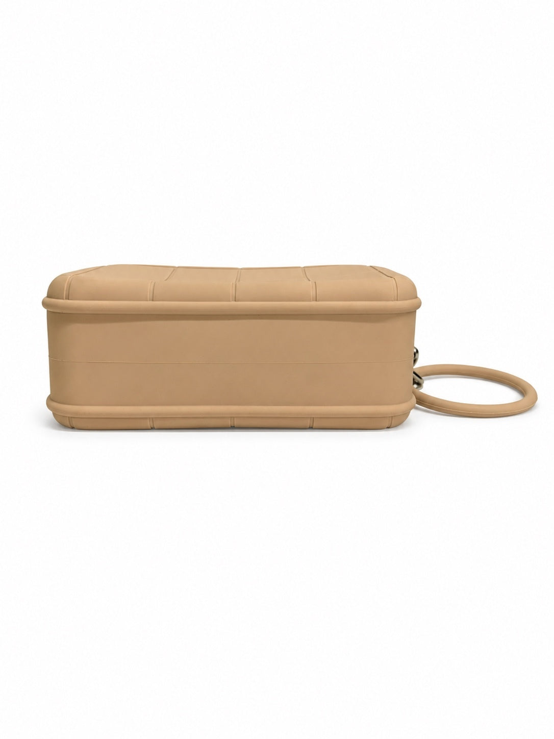 Nude Silicone Makeup Bag (7in x 4in x 3in)