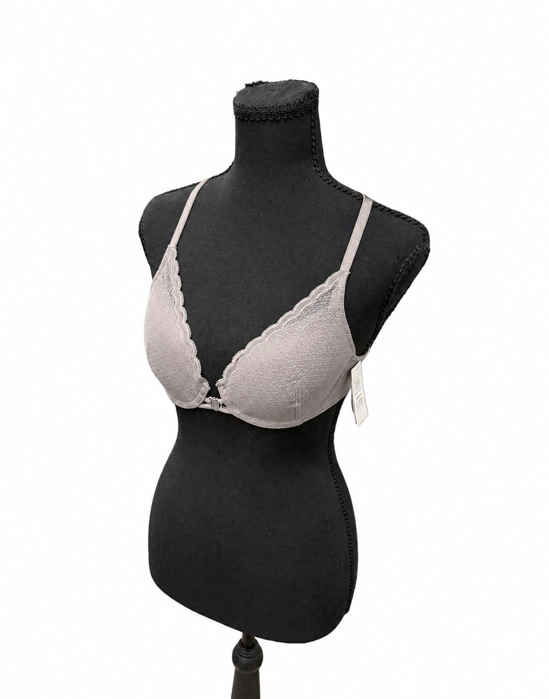 Auden Gray Lightly Lined Demi Coverage Racerback Bra (32B)