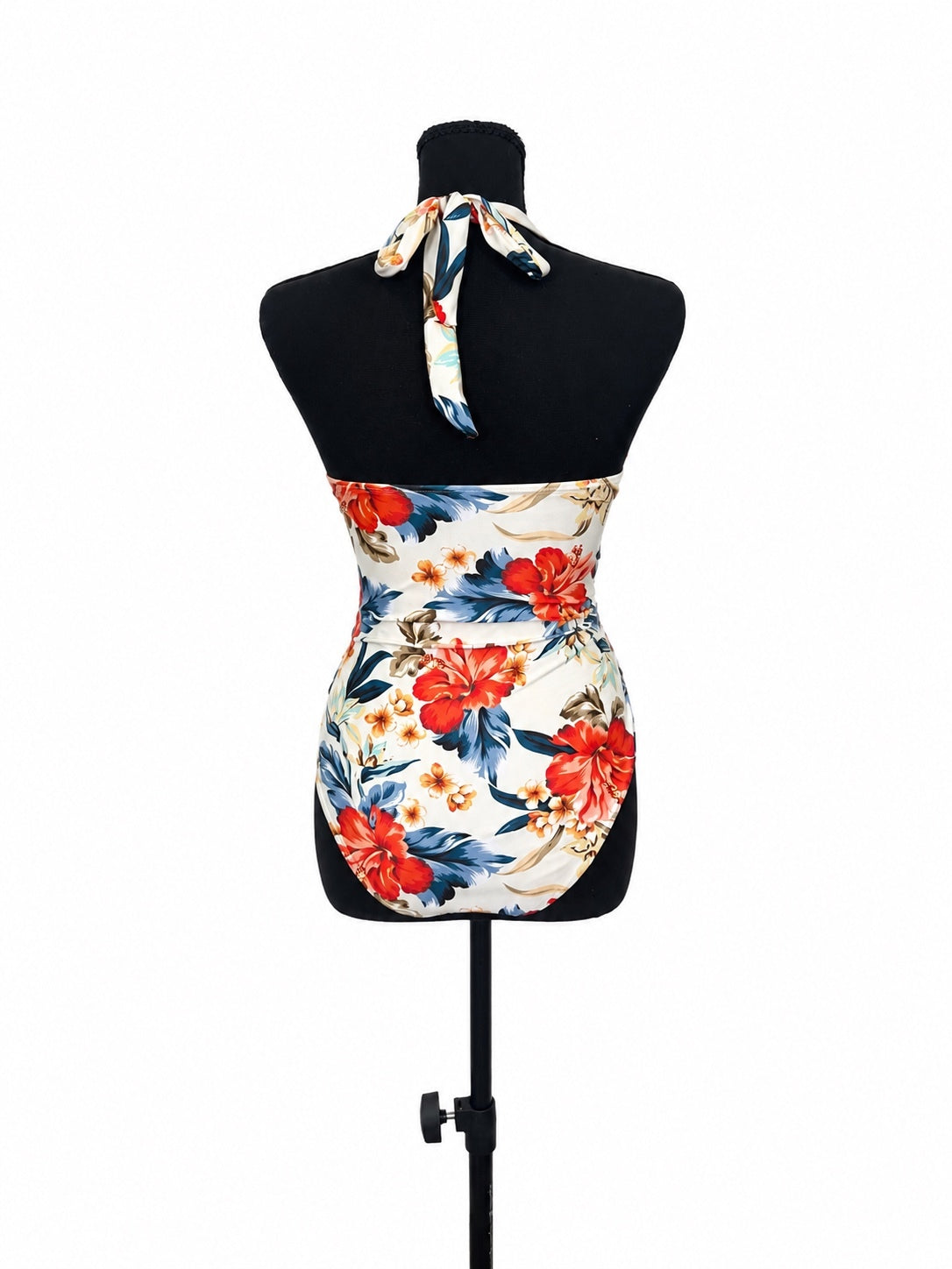 B2Prity White and Colorful Floral One Piece Swimsuit (M)