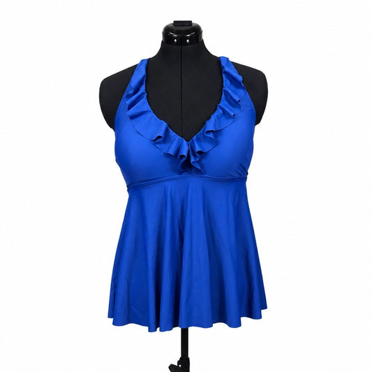B2PRITY Royal Blue Tankini Swim Suit Set (L)-2 Piece Set