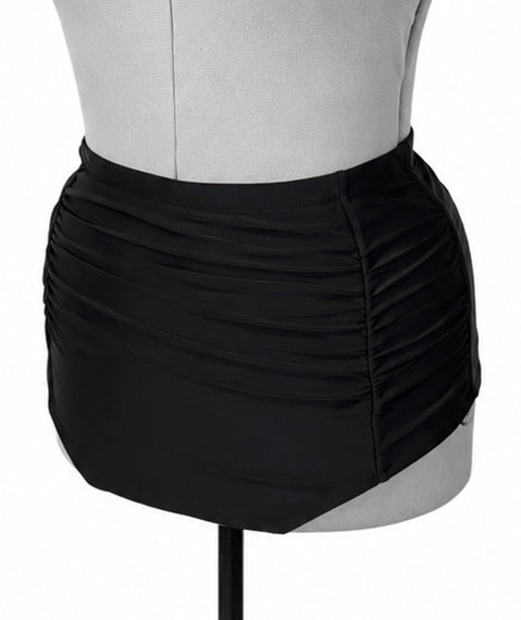 Tempt Me High Waisted Black Swim Bottoms (L)