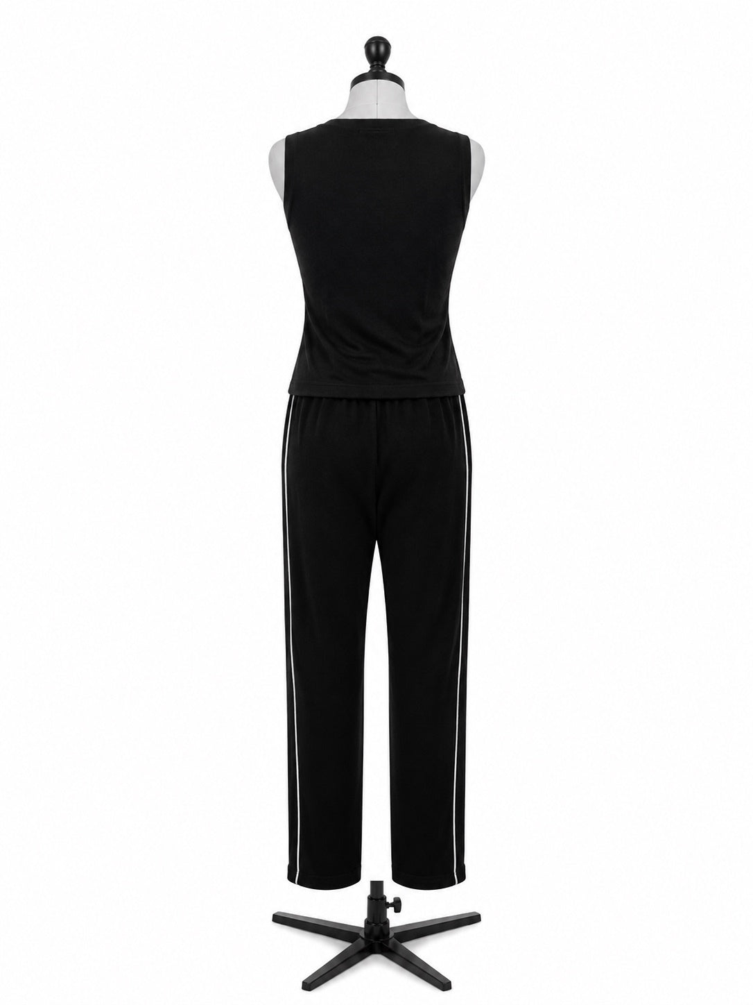 Softwear by Mark Singer Black Tank Top/Pants Track Suit Set (S)