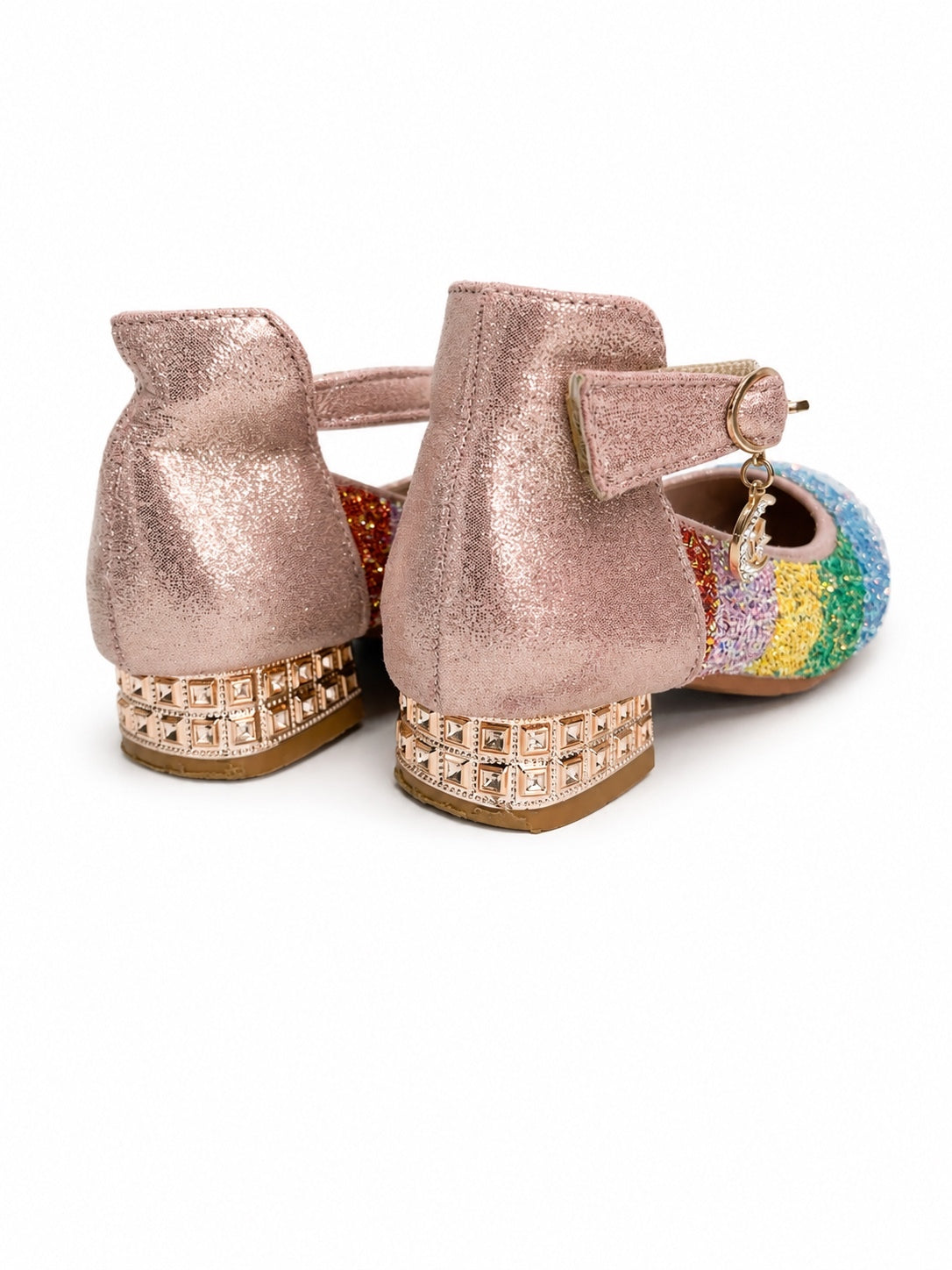Xuo Ruonv Toddler Girls Dress Shoes (Size 27)