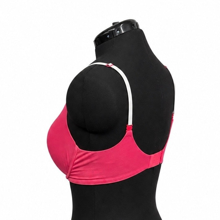 Victorias Secret Pink & Black Soft Semi Demi Underwire Bra (36DD)