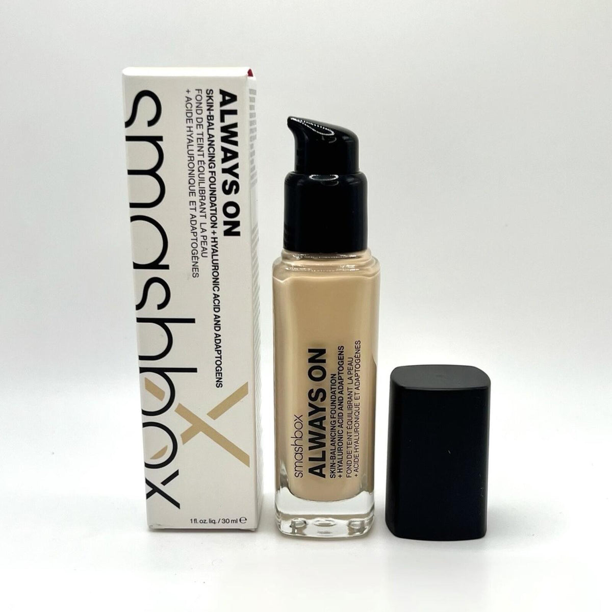 Smashbox Always On Skin-Balancing Foundation + Hyaluronic Acid & Adaptogen (F30-N)