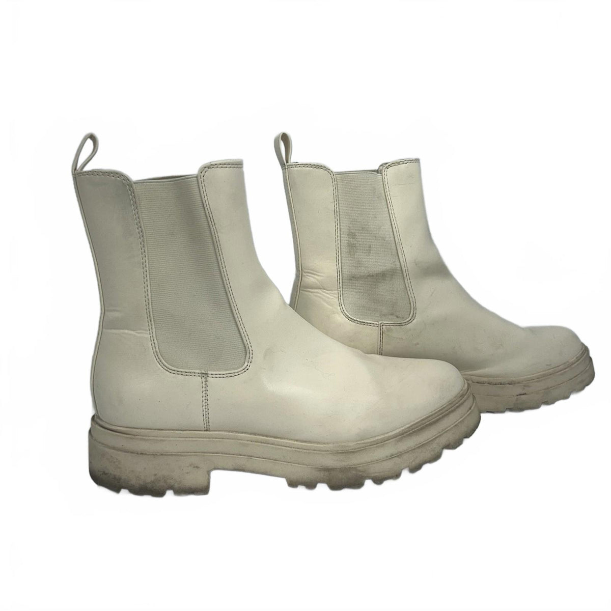 A New Day White Combat Boots (Size 9)