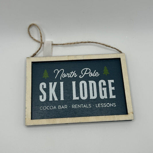 Wondershop Gold Ski Ornament Set (2 Count)