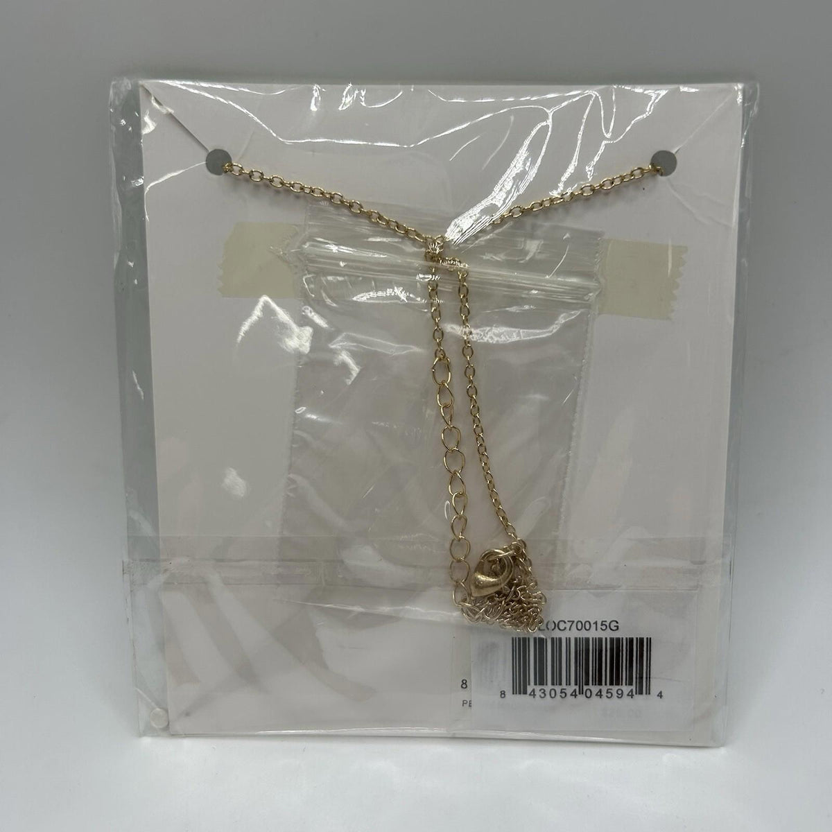 Lovita & Co. Long Chain Gold Color BELIEVE Charm Necklace