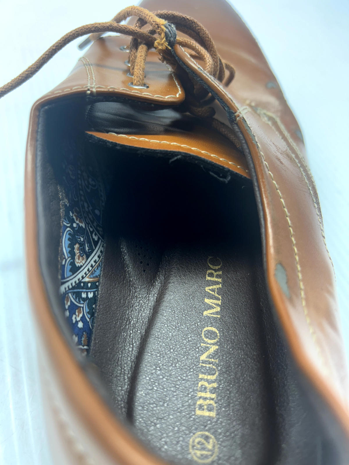 Bruno Marc Brown Dress Shoes (M 12)