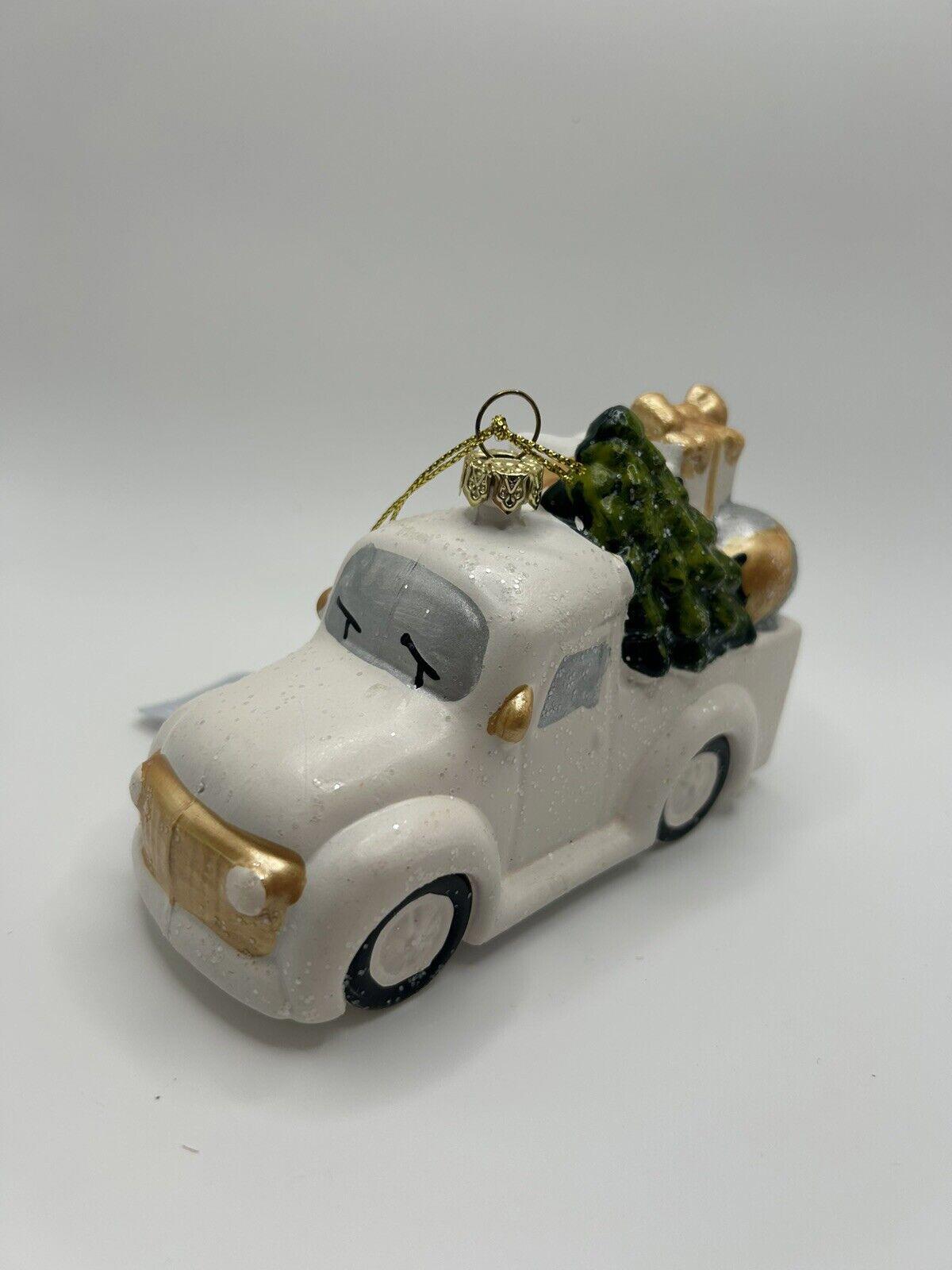 Wondershop Glittery Cars Ornament Set 4 Count