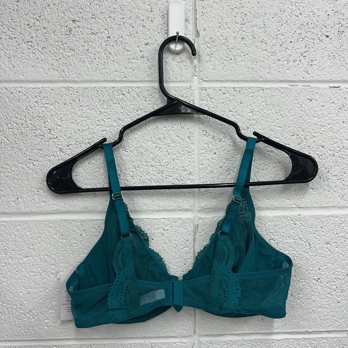 Auden Teal Unlined Balconette Underwire Bra (38B)