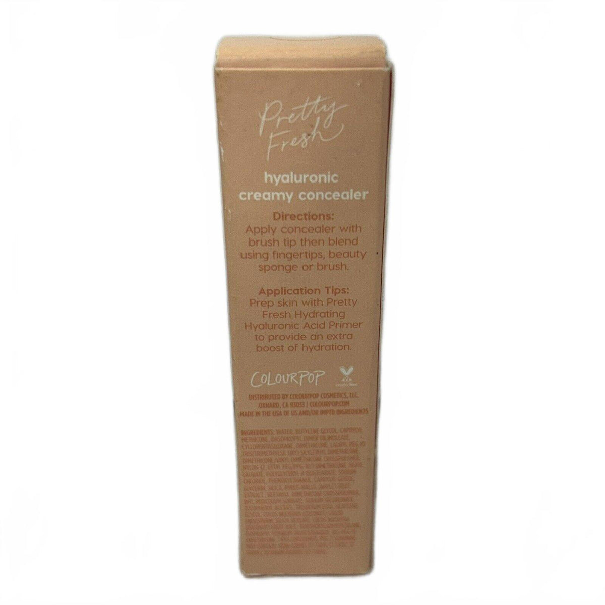 ColourPop Pretty Fresh Hyaluronic Creamy Concealer (Medium Dark 120 W) 0.30 oz
