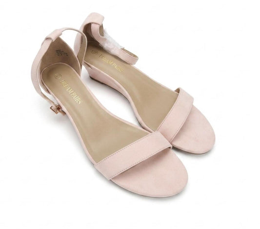 Dream Paris Pink Ingrid Suede Heels  (Women's 9.5)