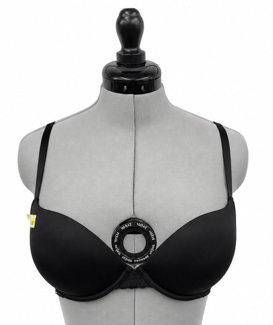 Auden Black Demi Cup Bra w/ Clip for Razor Bra (34 C)