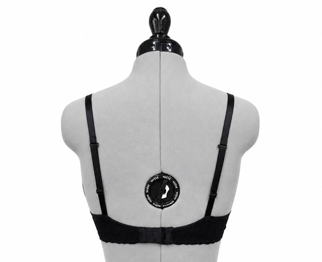 Auden Black Demi Cup Bra w/ Clip for Razor Bra (34 C)