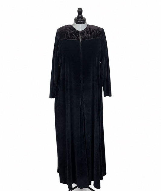 David Brown California Black Quarter Zip Gown (M)