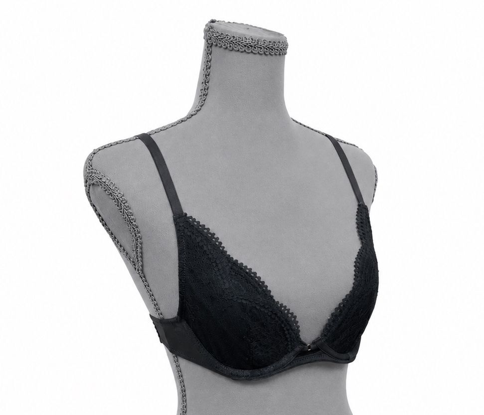 Auden Black Unlined Balconette Underwire Bra (32A)
